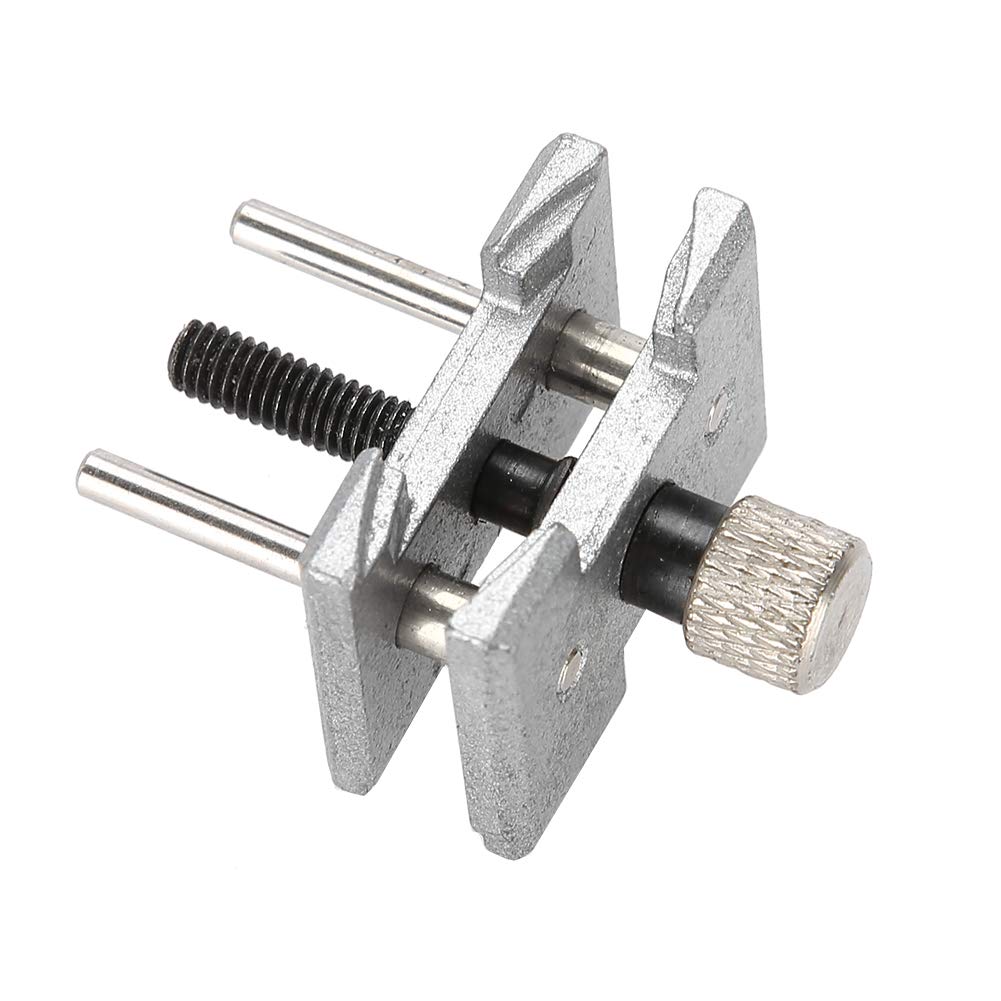 Uhrwerkhalter, 2 Sitze Metalluhrwerk Bewegung Clip Halter Basis Uhr Reparatur Wartungswerkzeug