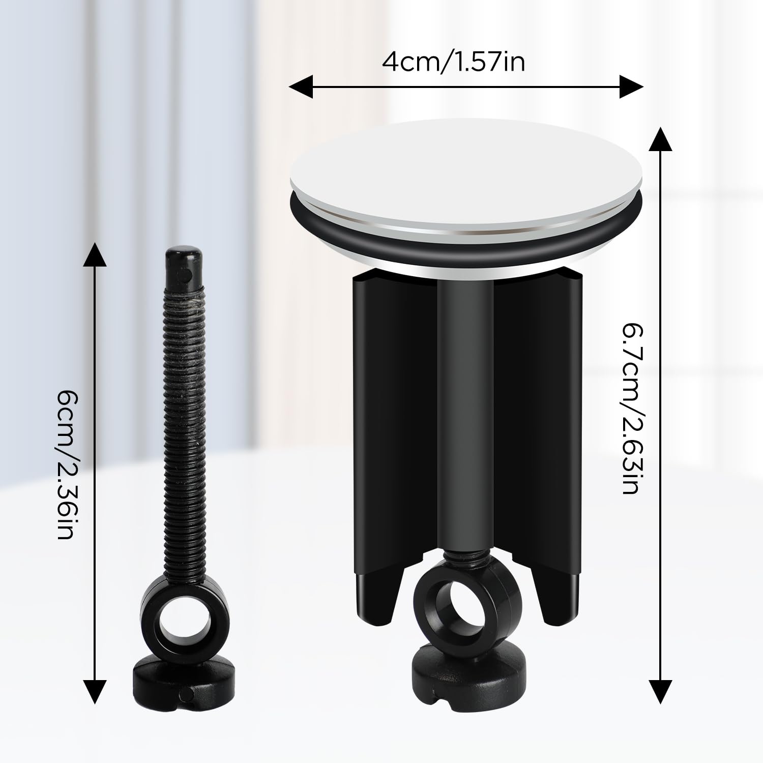 Pop Up Sink Plugs, Brass Universal Pop Up Drain Stopper With