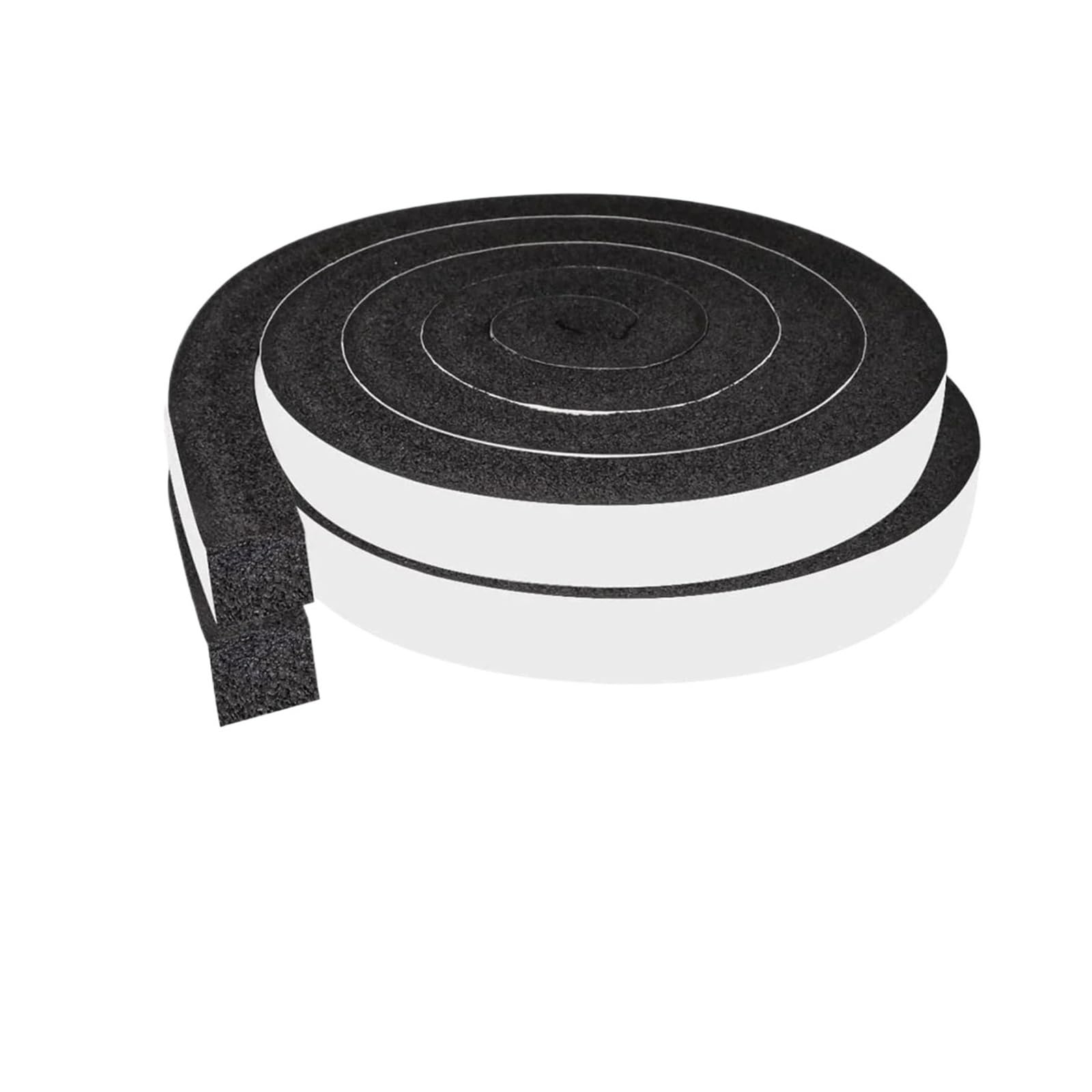 2 Rolls Adhesive Foam Weather Stripping 1 Inch X 0.75 Inch X 6.5ft, Air Conditioner Window Seal Open Cell High Resilience