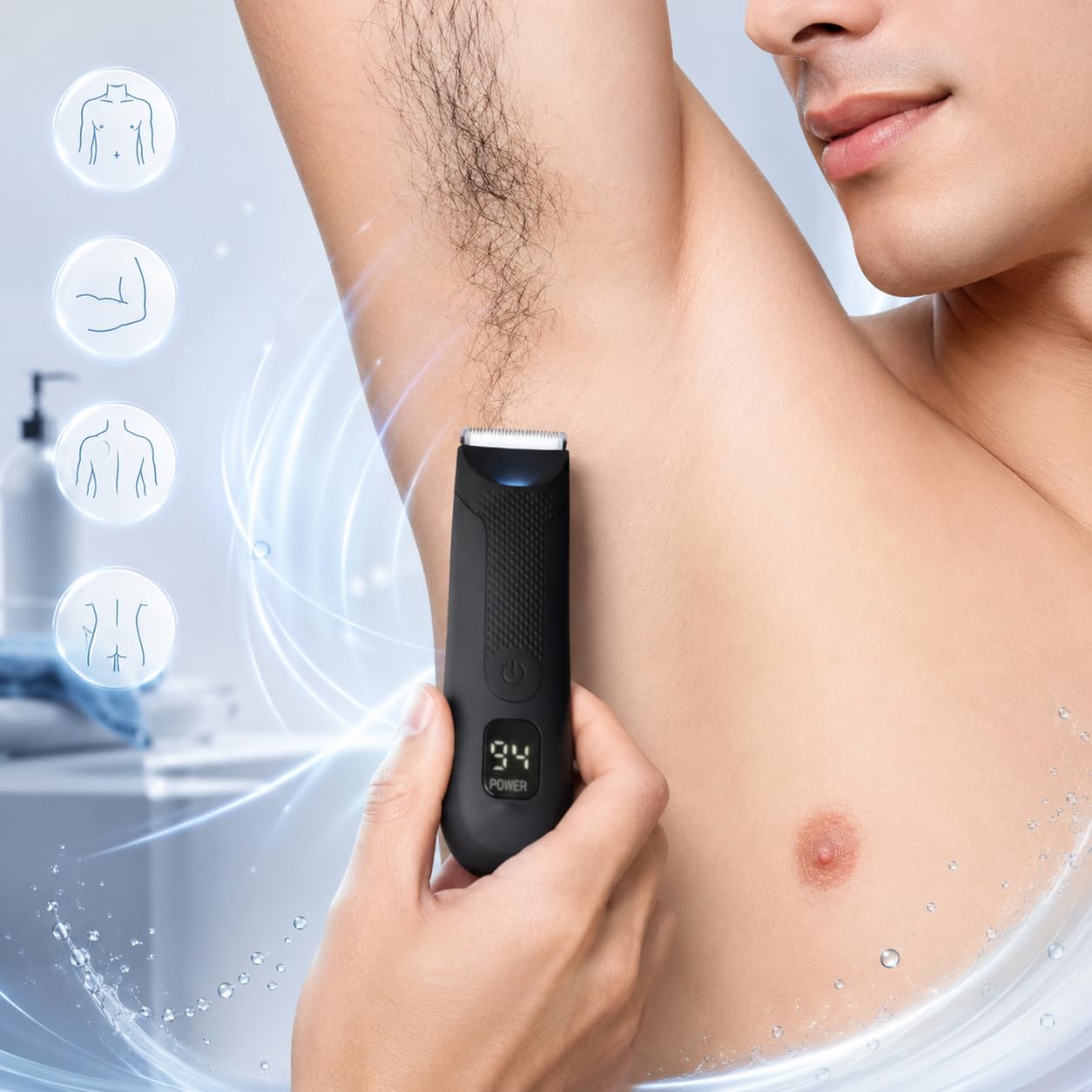 Balls Club Der Chairman Intimrasierer Für Body Und Busch Wasserdichter Body Trimmer Für Dusche Reise Und Alltag