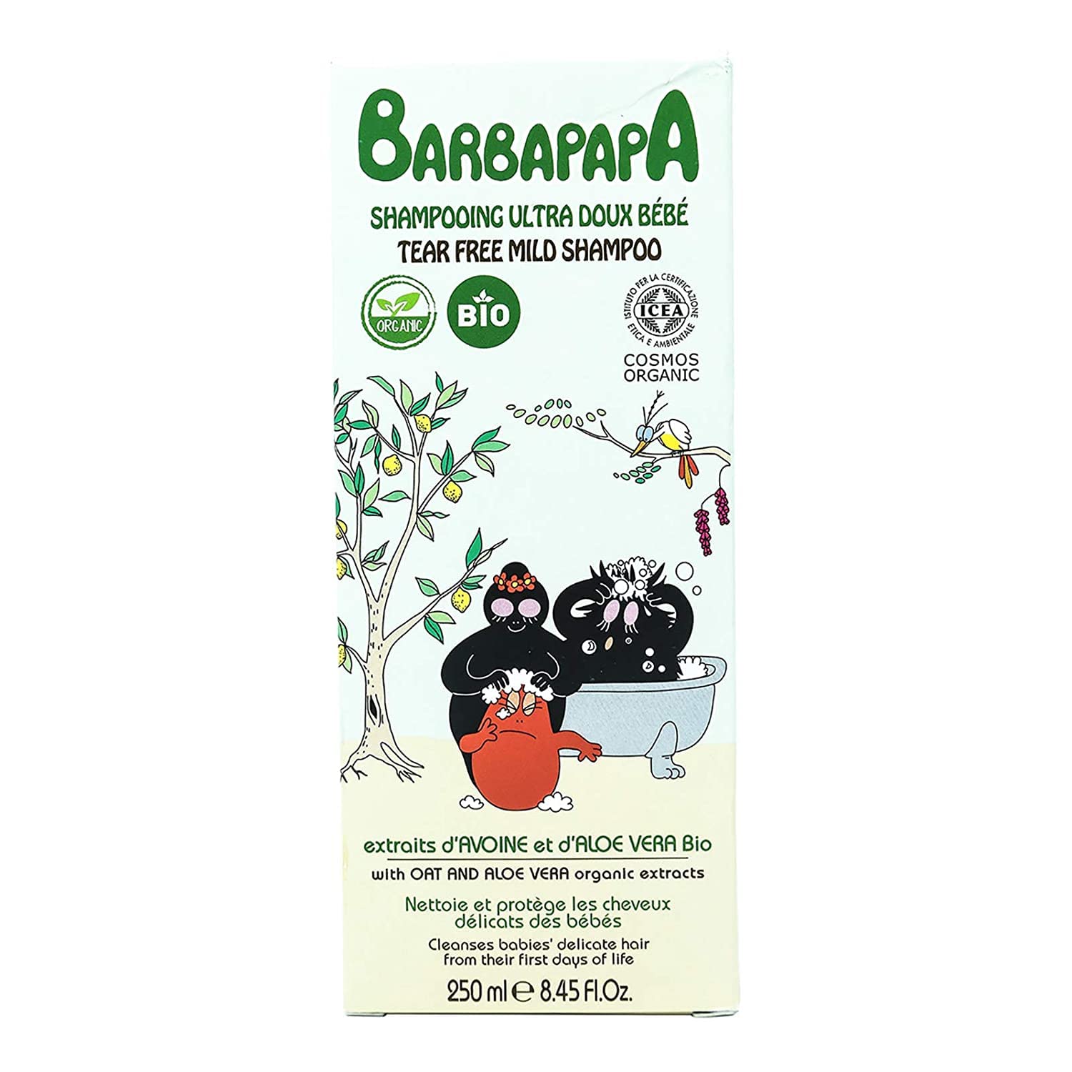 BARBAPAPA Organic Tear-Free Mild Baby Shampoo (250ml)