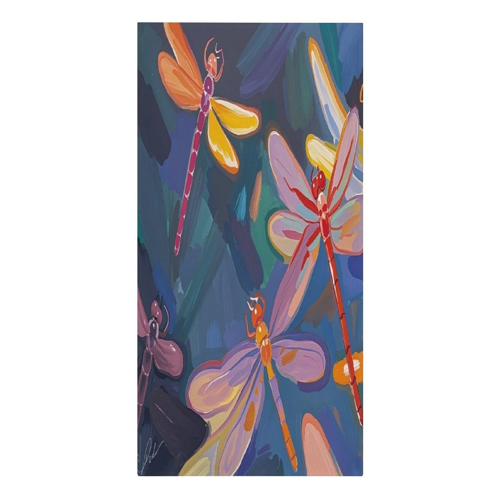 FekiLoot Hand Painted Dragonfly Towels Lightweight Thin Beach Towel Classic Soft Large Pool Towel Highly Absorbent Sand Free Bath Towels Travel Blanket for Vacation Essentials Adult Gift 30" X 61"