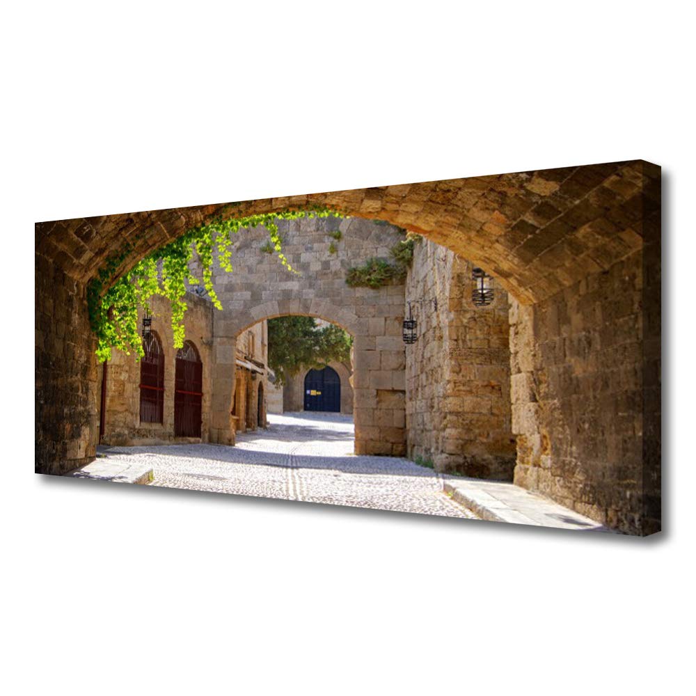 Impression sur toile Tunnel de l'Architecture 125x50cm décoration premium
