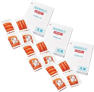 味の明太子 ふくや 家庭用 明太子 レギュラー 440g×3 1パック110g 合計1320g めんたいこ 魚卵 福岡 太宰府市