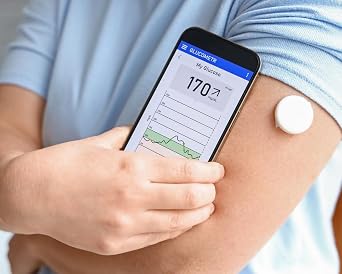 2 Plus CGM Sensor Continuous Glucose Monitoring, 1 Pack of 1