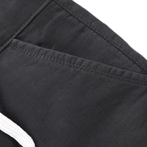 Chopper Club Boys Cargo Shorts Cotton Regular Fit With Cargo Pockets Black 6 #TOP2