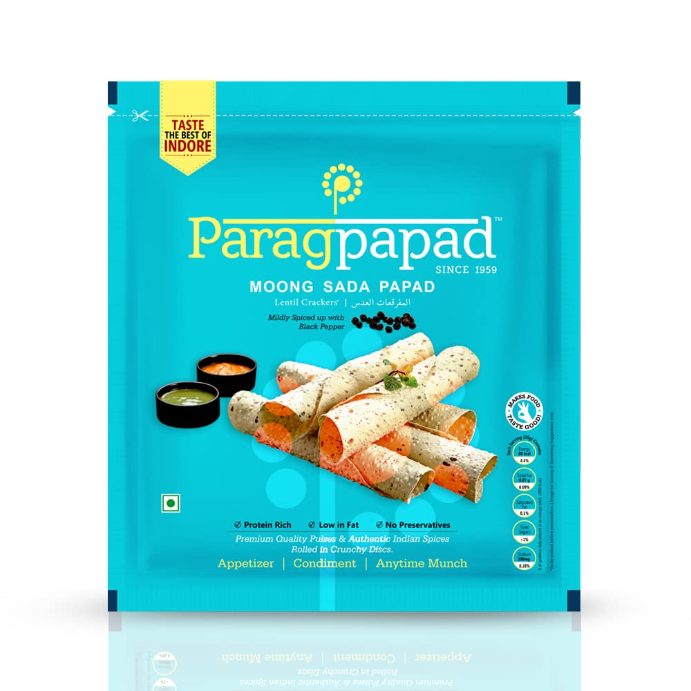 PARAG PAPAD - PREMIUM MOONG SADA PAPAD 400gm | 7" inch (B08RWJ1JC7) Amazon Price History, Amazon Price Tracker