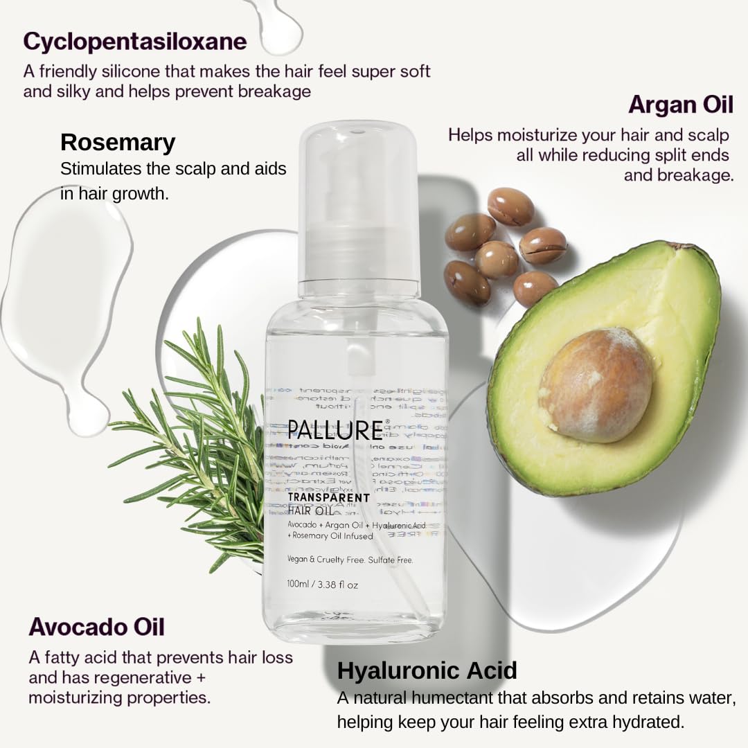 Pallure Hydrating Bond Kit To Support Thicker, Voluminous, Fuller Looking Hair, Infused with Hyaluronic Acid, Biotin, Avocado and Rosemary Oil, 300 ml - Image 4