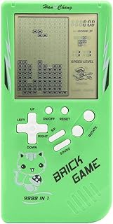 Retro Big Screen Brick Game Console 9999 in 1 Tank/Racing/Shooting Casual Puzzle Game Adjustable Difficulty and Speed Small and Easy to Carry Best Gifts