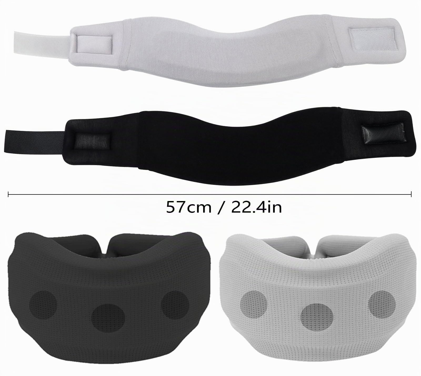 MINZHI 2 pcs Supporto per il collo per dolore, Collare di supporto cervicale, Collare cervicale, dotato di cinghie staccabili, allevia efficacemente il dolore e la pressione sulla colonna vertebrale.