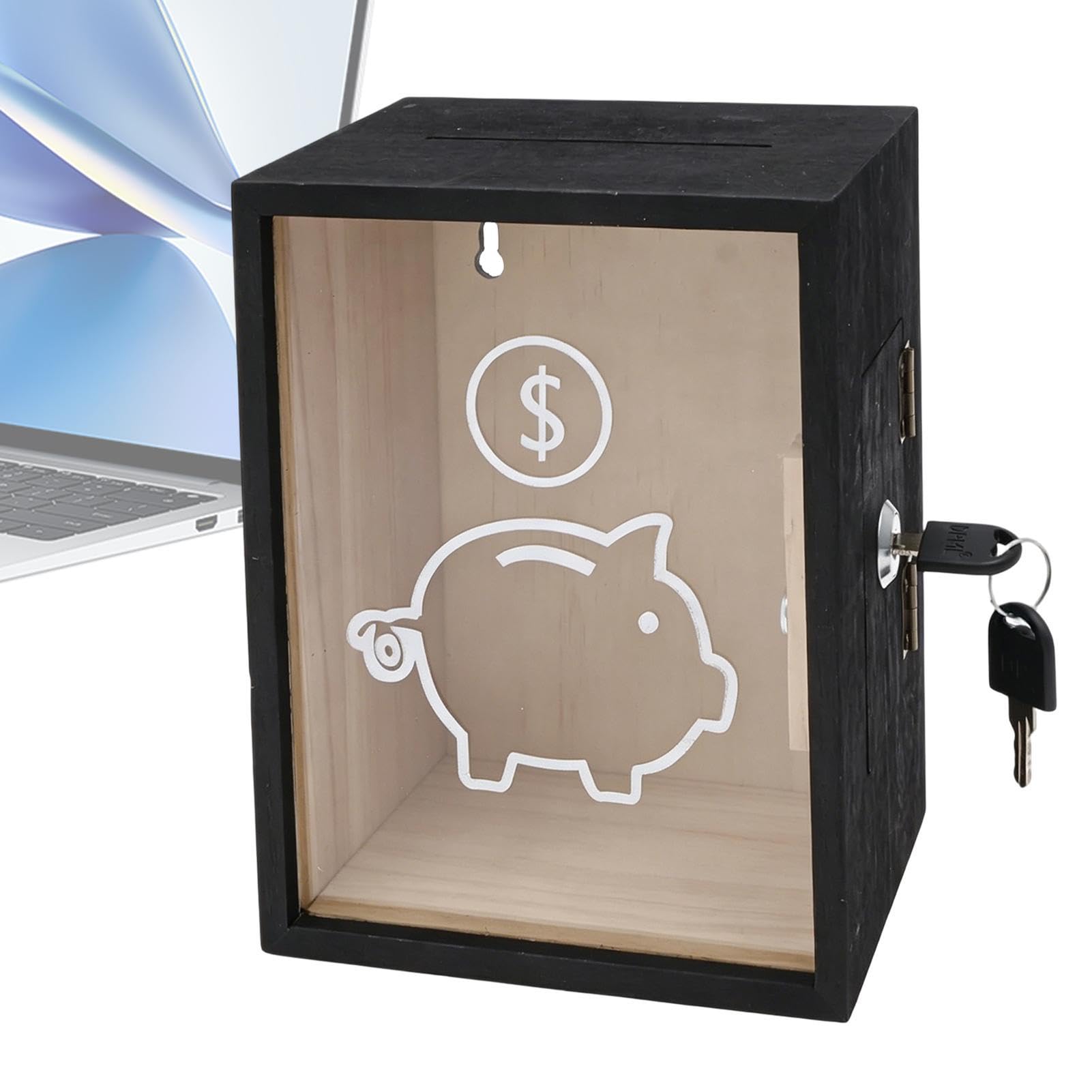 Hucha con cerradura y llave transparente para regalo de cumpleaños de niñas y adolescentes