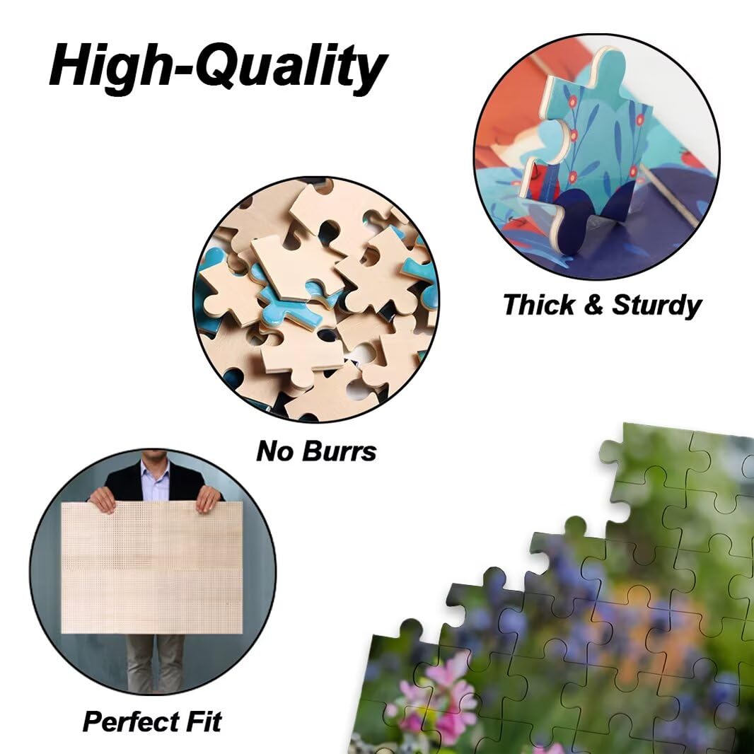 Puzzle 1500 Pezzi, Puzzle Fiori per Adulti, 87x57cm, Compact Box -4708