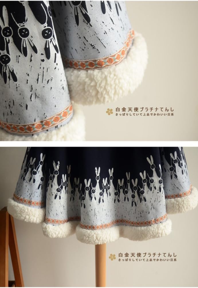 Girl's Cute Cotton Blend Rabbit Ears Hooded Cape