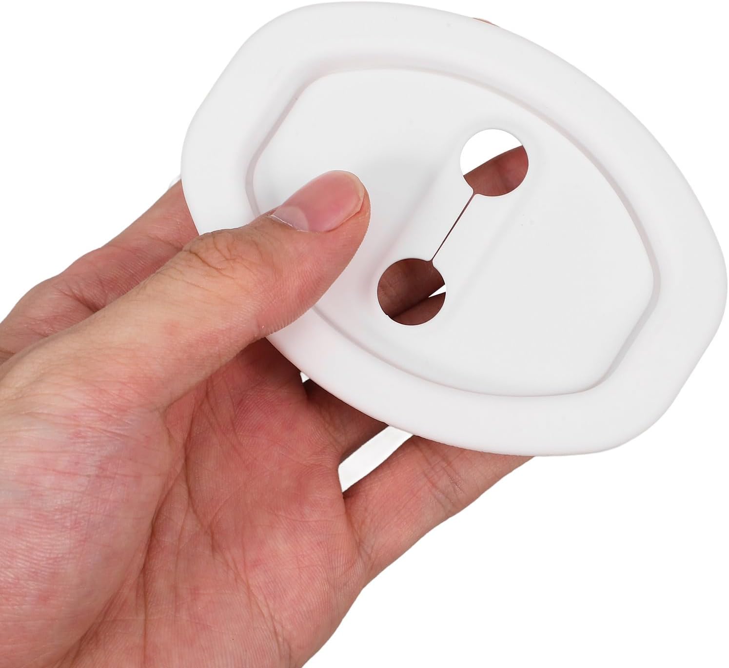 20pcs Door Latch Lock Cover - Silicone Door Latch Guard - Universal Adhesive Auto Pad Shock Absorber - Car Accessories for Most Vehicles (White)