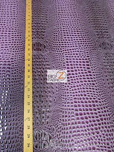 DuroLast™ Florida Gator 3D Embossed Vinyl Fabric by The Yard 2 Tone 3D Crocodile DIY Upholstery Accessories Apparel (Reptile Yellow)