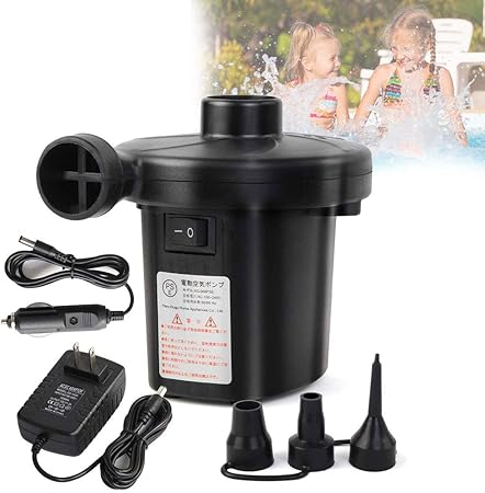 Amazon 空気入れ 空気抜き両対応 コンパクト プール用ポンプ真空ポンプ 動ポンプ エアーポンプ 浮き輪 手持ちポンプ 電動エアーポンプ 電動空気ポンプ クリアウィンドウキャリー用キャンプベッド バルーン ゴムボート 車載用 家庭用 エアーマット用 浮き輪 圧縮袋