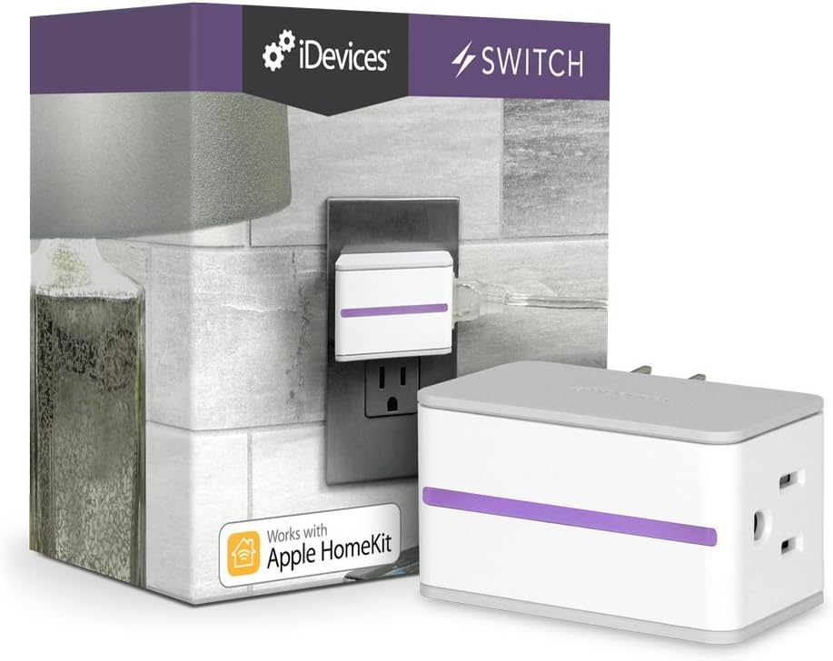 iDevices Switch - WiFi Smart Plug w/Energy Monitoring, No Hub Required, Compatible with Alexa