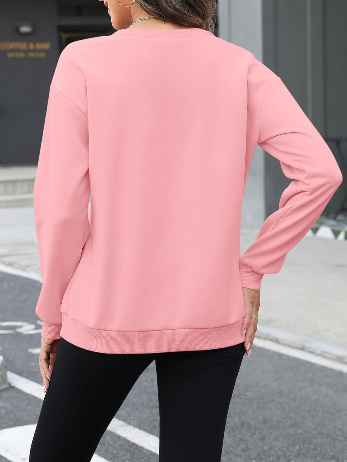 Womens Fleece Sweatshirts with Pockets Half Zip Pullover Tops Quarter Zipper Hoodies Fall Winter Clothing - Image 3