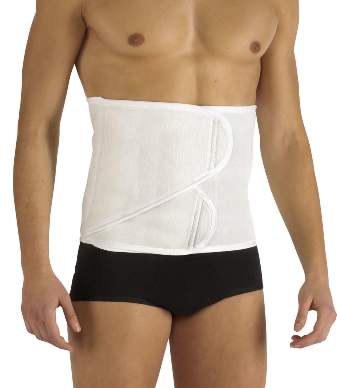 PAVIS – Fascia Addominale Monomisura – Fascia Contenitiva Addome – Post-Operatoria e Post-Parto – Chiusura a Doppia Banda – Regolabile, Unisex – Made in Italy