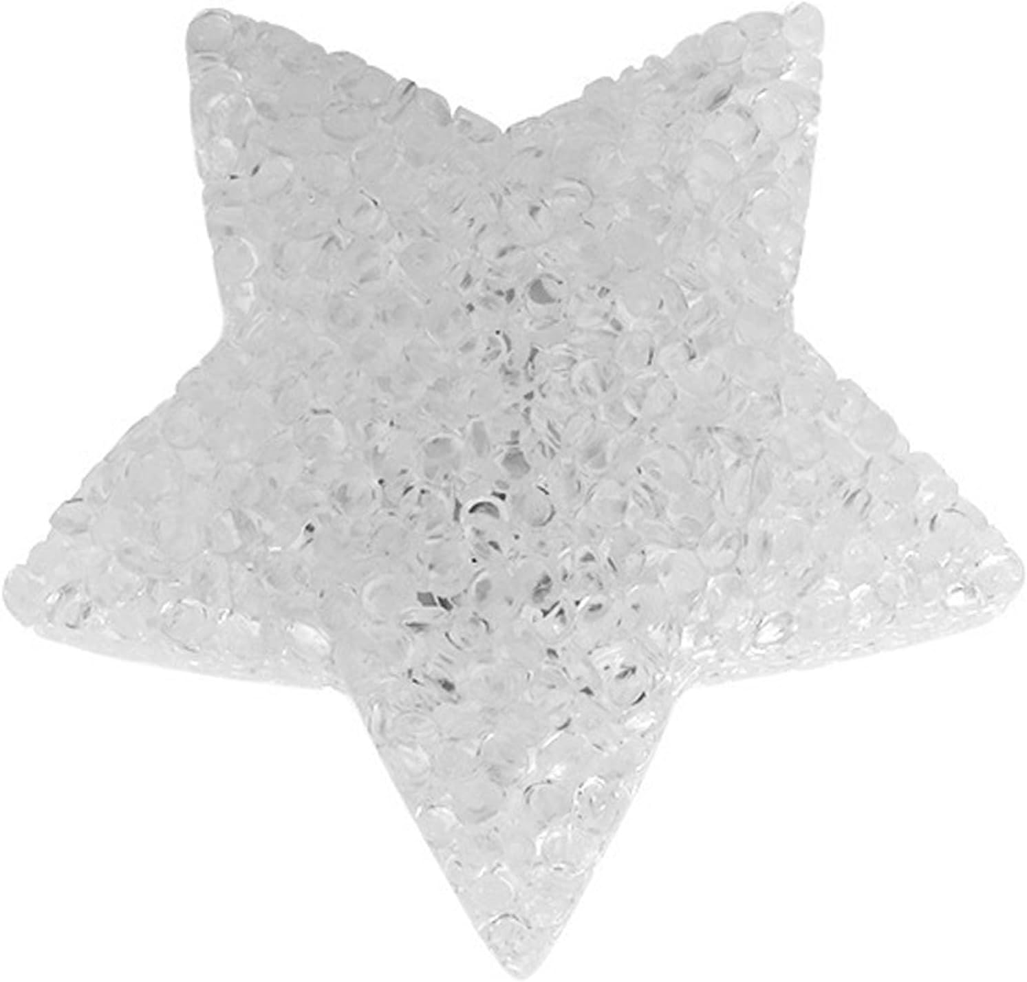 Dioche Handheld Star Shape Light Battery Powered Soft Glow Acrylic Star Lamp for Choir Performances and Outdoor Concerts Portable Five Pointed Night Light for Stage Decorations (Yellow)
