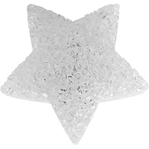 Dioche Handheld Star Shape Light Battery Powered Soft Glow Acrylic Star Lamp for Choir Performances and Outdoor Concerts Portable Five Pointed Night Light for Stage Decorations Warm White