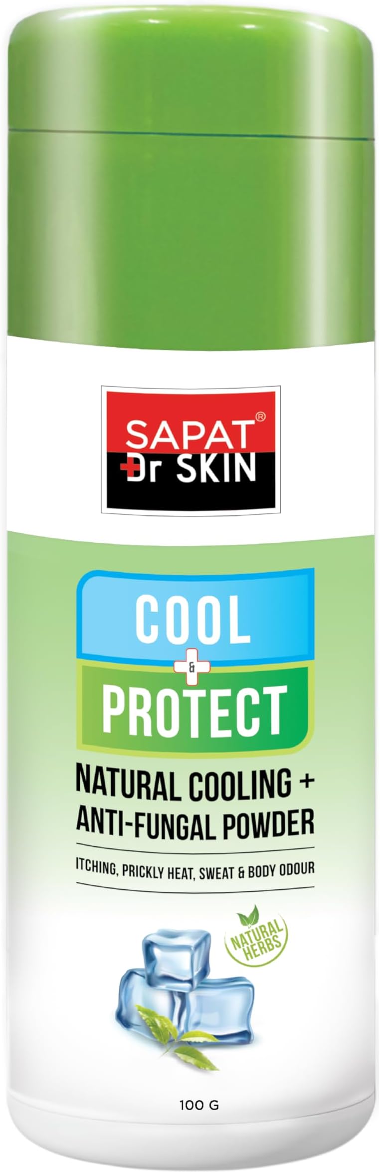 Cool + Protect Anti-Fungal Powder | Instant Cooling Relief | 24-Hour Sweat Control | Fights Skin Infections | Soothes Prickly Heat, Fungal Infection | Relief From Burning, Itching, Rashes | Controls Sweat, Body Odour, Bacteria Growth | 100 Gm (Pack of 1)