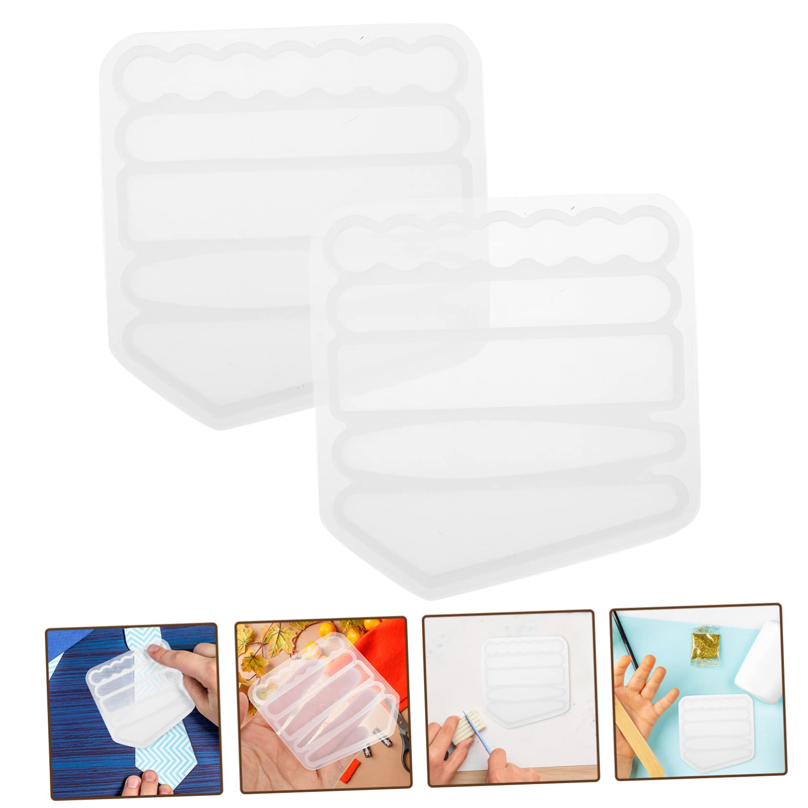STOBOK 10stücke Haarspangen Gießform -material Für Kreative Haaraccessoires Bastelvorlage Herstellung Individueller Haarnadeln Und Clips