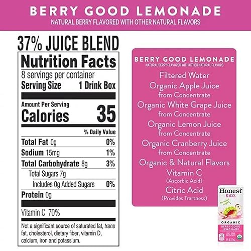 Miniatura 2 de Honest Kid Surtido de bebidas de jugo orgánico, 6 onzas líquidas, (paquete de 38)