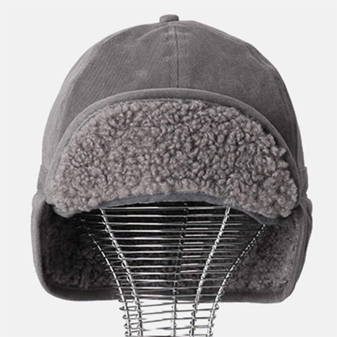 Cappello Inverno Cappelli Invernali Unisex Cappello da Pilota Invernale Caldo con Patta in Agnello Termico Berretto(G)