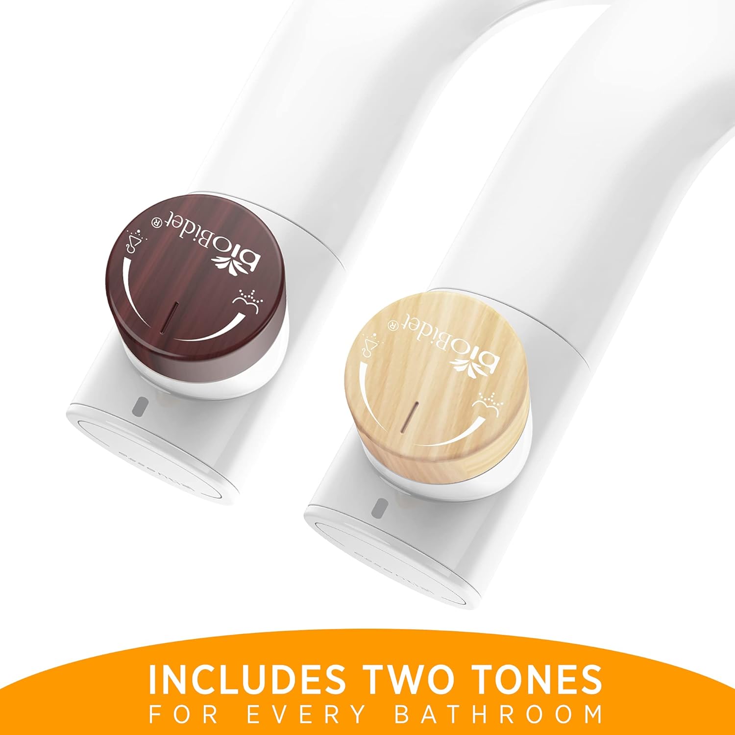 Bio Bidet Essential Simple Bidet Toilet Attachment in White with Dual Nozzle, Fresh Water Spray, Non Electric, Easy to Install, Brass Inlet and Internal Valve - - 