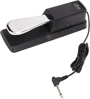 SPYMINNPOO Sustain Pedal, Piano Foot Pedal with Cable Metal Foot Pedal Compatible with All Electronic Keyboards Digital Piano Musical Instrument Accessories Keyboard Instrument Accessories