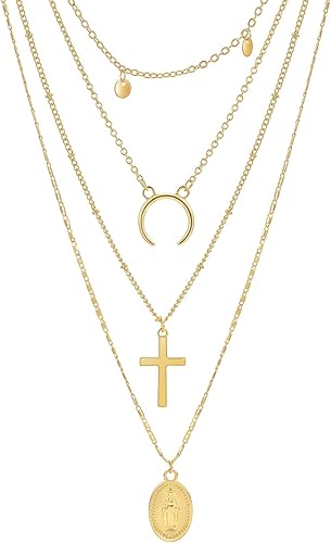 Long tiantian Collar grueso de oro para mujer, collar de cadena gruesa en capas, collar punk para mujer, collar de gargantilla gruesa, joyería y