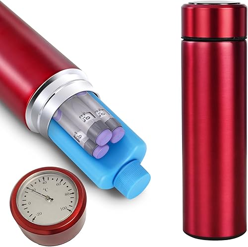 Bogush Bolígrafos de insulina 60H, estuche de viaje, pantalla de temperatura, enfriador de medicamentos para viajes, aprobado por la TSA, enfriador