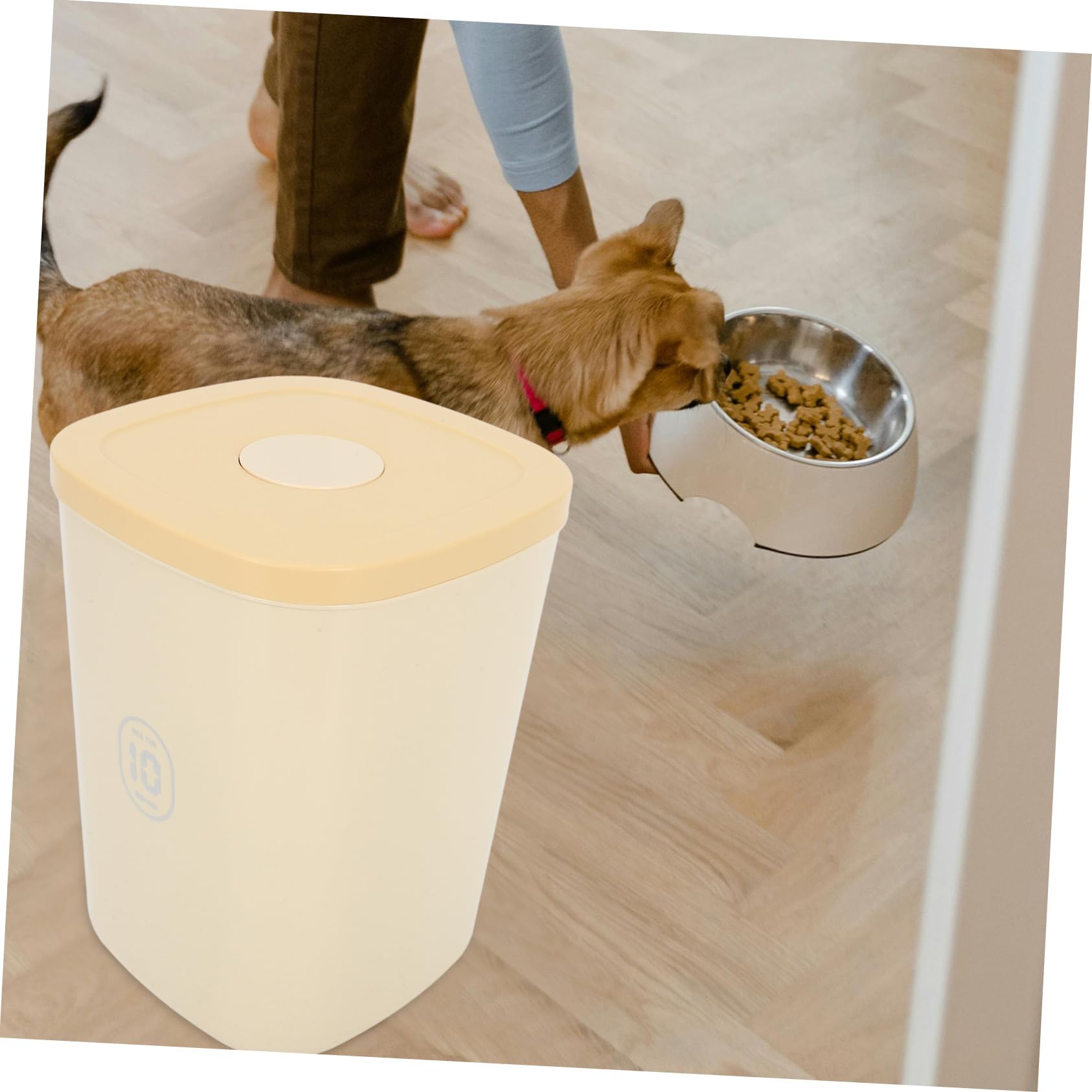 BESPORTBLE Cubo De Almacenamiento De Comida Para Perros y Gatos Sellado Al Vacío Para Granos y