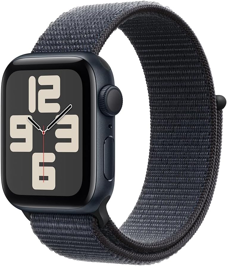 Apple Watch SE 2nd Gen (GPS, 40mm) - Midnight Case with Ink Sport Loop Band (Renewed) : Electronics