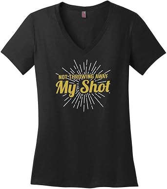 Shot Hamilton Ladies V-Neck T-Shirt 