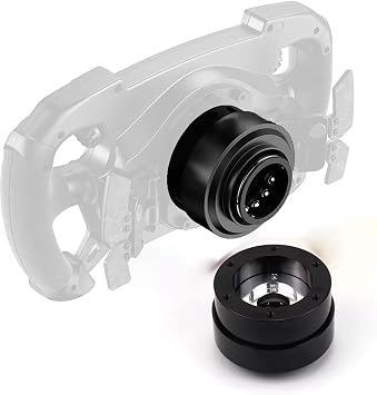 Obokidlyamor Replace Quick Release Adapter Steering Wheel Replace Panel For MOZA R25/R21 Ultra/R16/R12/R9 V1 V2 V3/R5/R3 Bundle Gaming Racing Wheel;70mm 6-hole steering wheel kit Quick Release