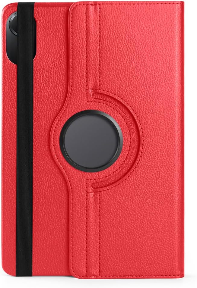 Zore Xiaomi ile uyumlu Redmi Pad 2 2025 Zore Dönebilen Standlı Kılıf Kırmızı