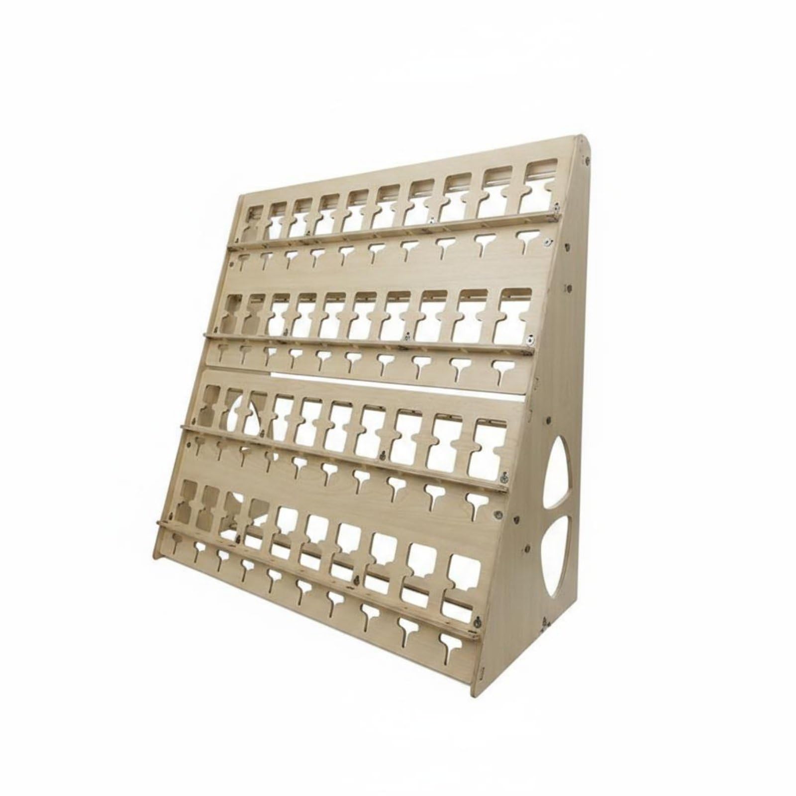Soporte para Múltiples Dispositivos Soporte Organizador Base Estación de Teléfonos de Madera con Estructura Robusta Fácil de Adecuado para Tienda de, Estante De 2 Niveles Para 20 Unidades