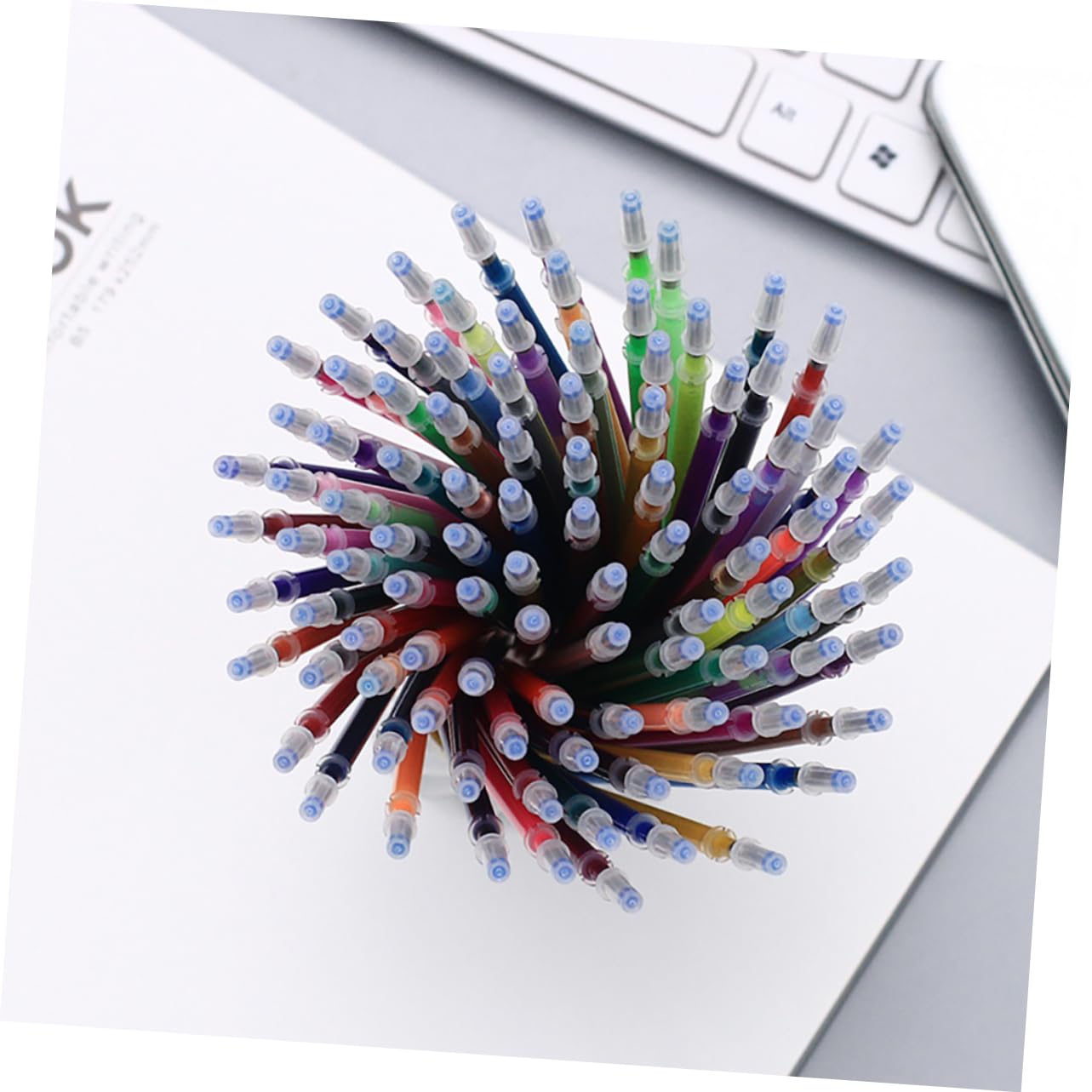 NUOBESTY 3pièces Recharge De Stylos Gel Couleurs Pailletées Métalliques Et Néon Pour Colorier Artisanat Doodling Et Scrapbooking Recharge Universelle Pour Stylos à Encre