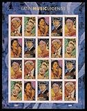 Latin Music Legends - Sheet of 20 Forever Stamps Scott 4497-4501
