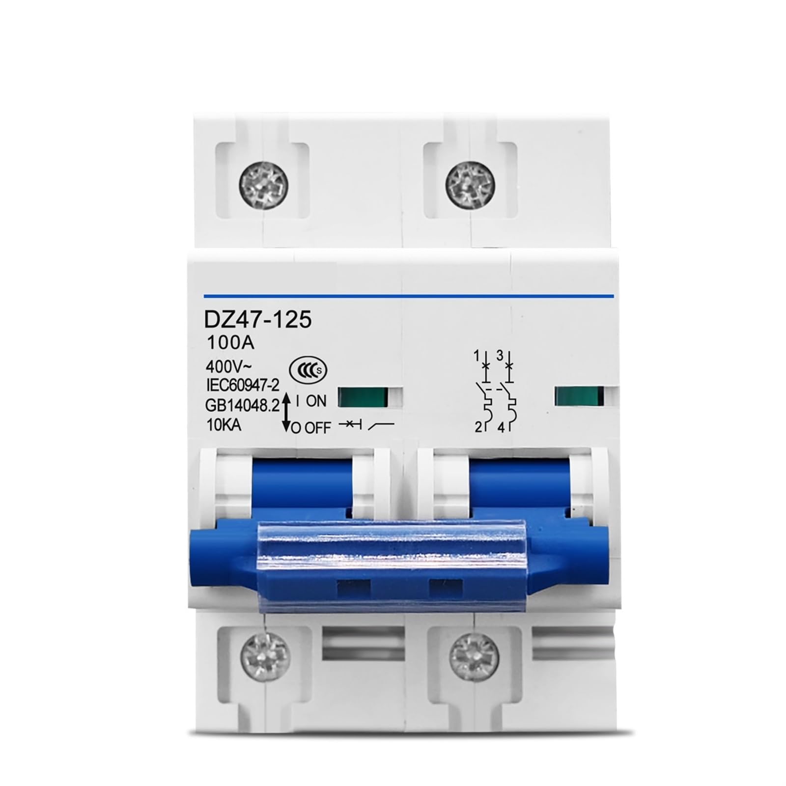 YFHGULBTK AC MCB 2P 80A 100A 125A 240V/415V 50HZ/60HZ Mini Circuit Breaker 10ka 1Pcs(25v)