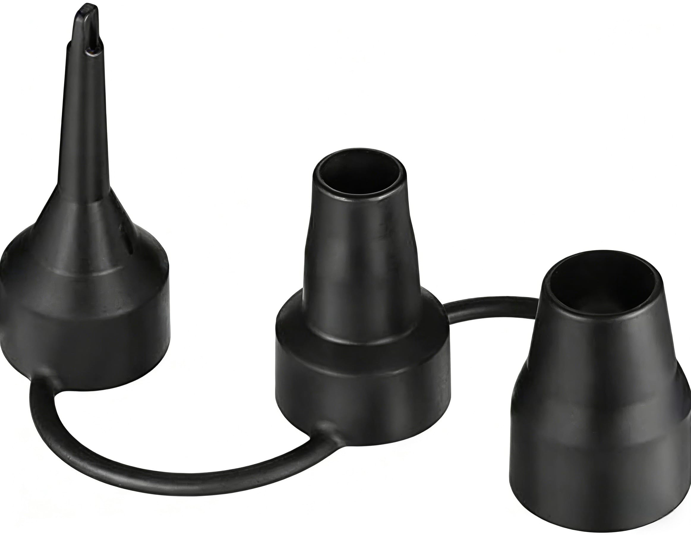 3 IN 1 Air Pump Nozzle Adapter, Universal Inflator Nozzle Replacement Set, Anti-Loss Air Pump Accessories for Inflatable Mattress Pool Boat Kayak Camping