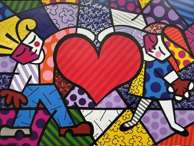 その他 MEDICOM TOY - BE@RBRICK ROMERO BRITTO HEART Medicom Romero Britto Heart Be@rbrick Medicom