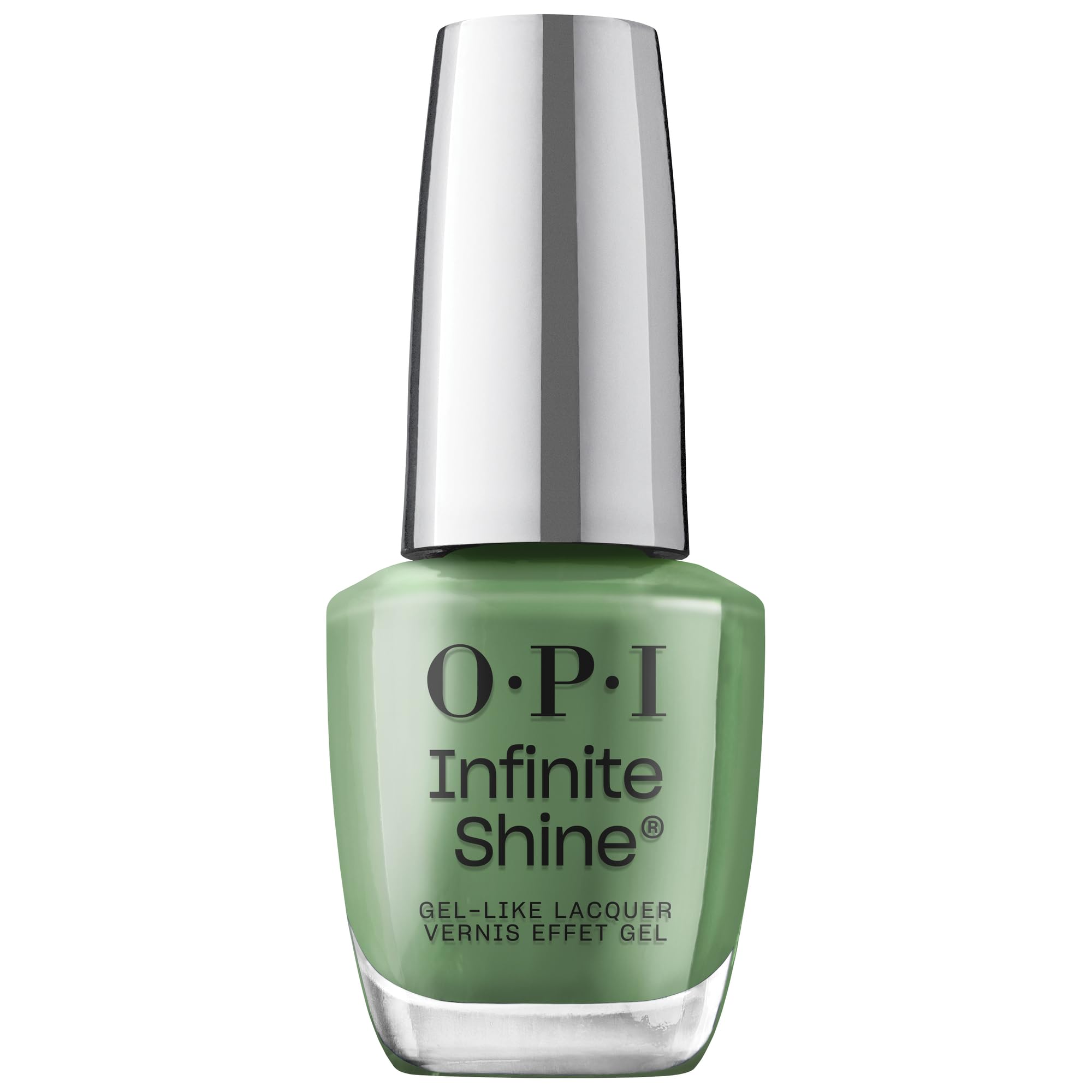 OPI Infinite Shine Grüntöne – vorgehärtete Gel-Technologie ohne UV-Lampe – bis zu 11 Tage Halt – langanhaltender, veganer Nagellack – 15ml