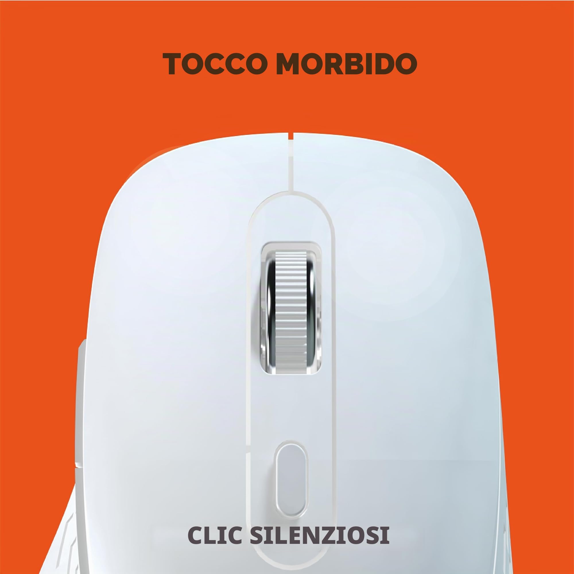 Souris sans fil - MOBILITY LAB - Omega - Bluetooth et récepteur 2,4GHz - Blanc - Clics silencieux - Précision réglable