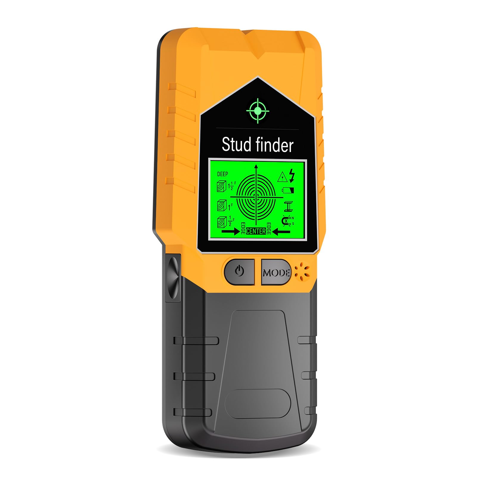 6 in 1 Stud Finder Wall Scanner, Electronic Stud Detector with LCD Display & Sound Alarm, Magnetic Stud Sensor for Wood, Metal, AC Wire, Pipe Detection in Walls, Ceilings, Floors-Orang-image-27
