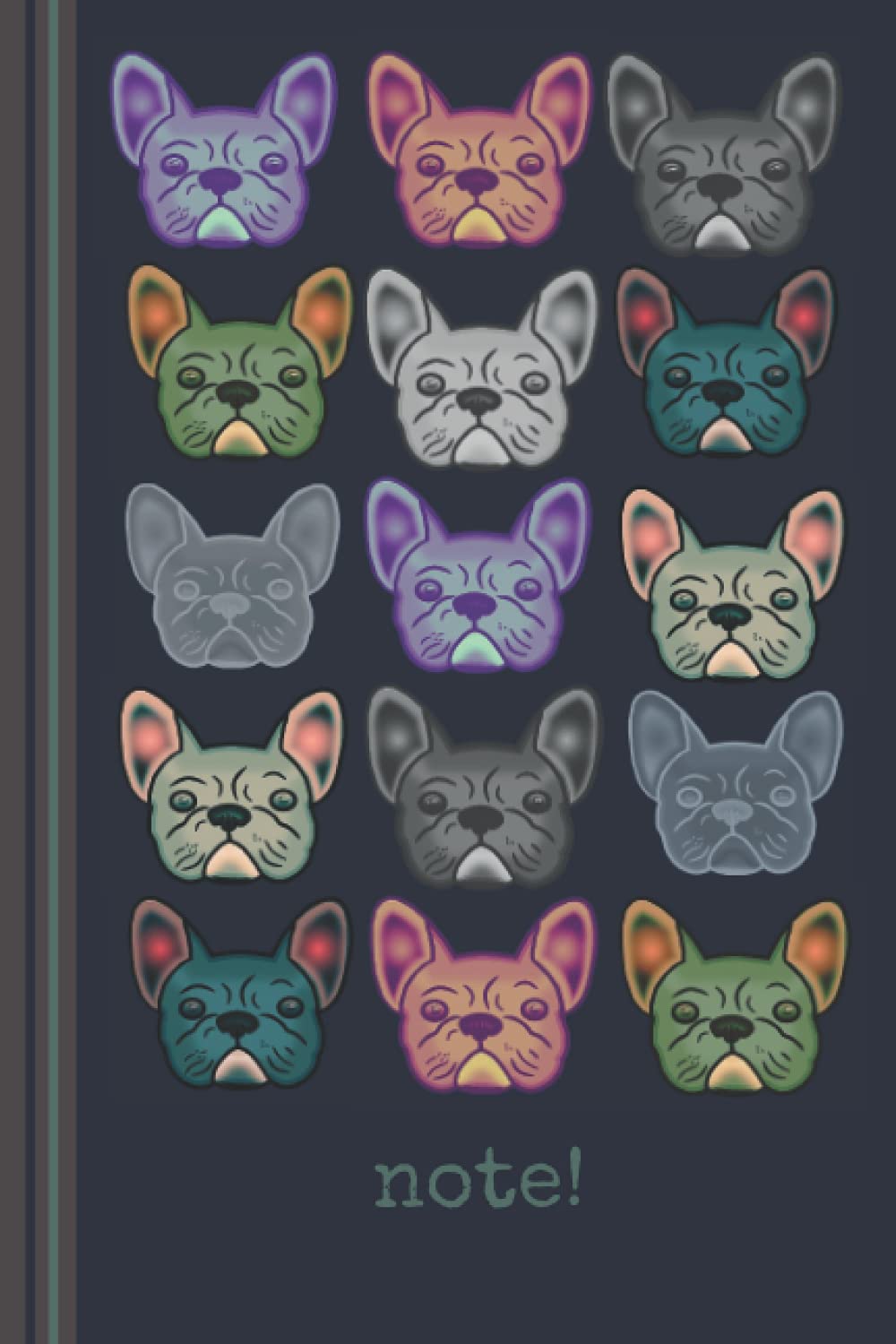 French Bulldog Gummy Frenchie Blue Notebook: Wide Ruled Journal Jotter (French Bulldog Notebooks)