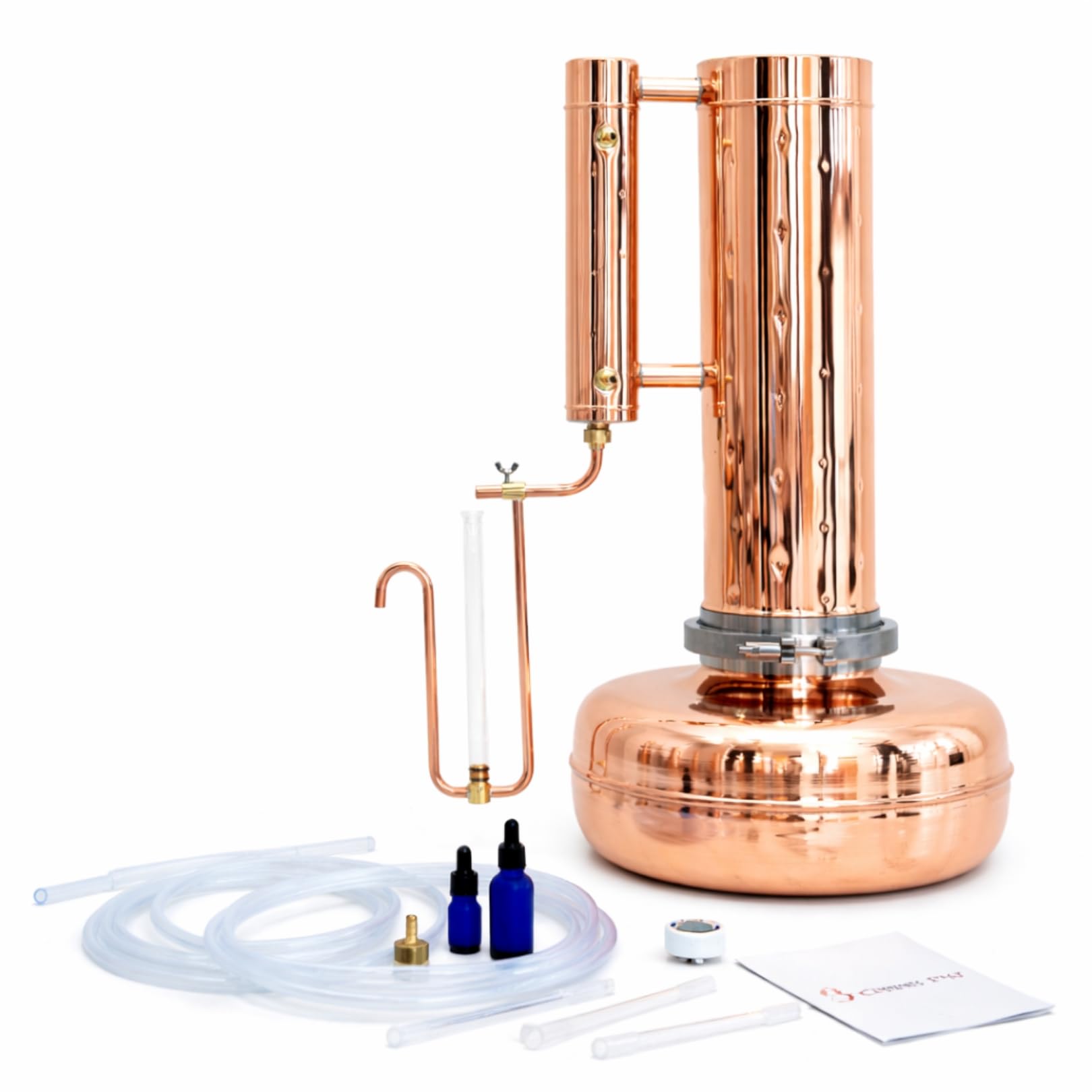 Essential Oil Distiller Kit for Steam Distillation Oil Making and Extracting - Home Distiller Equipment DIY Essential Oil from Herbs, Plants and