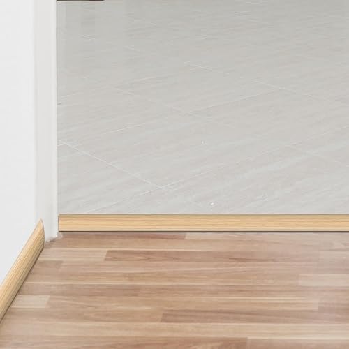 Miniatura 4 de Yipscazo Tira de transición de suelo de vinilo autoadhesiva, tira de transición de suelo para madera a azulejos, tira de transición de alfombras,